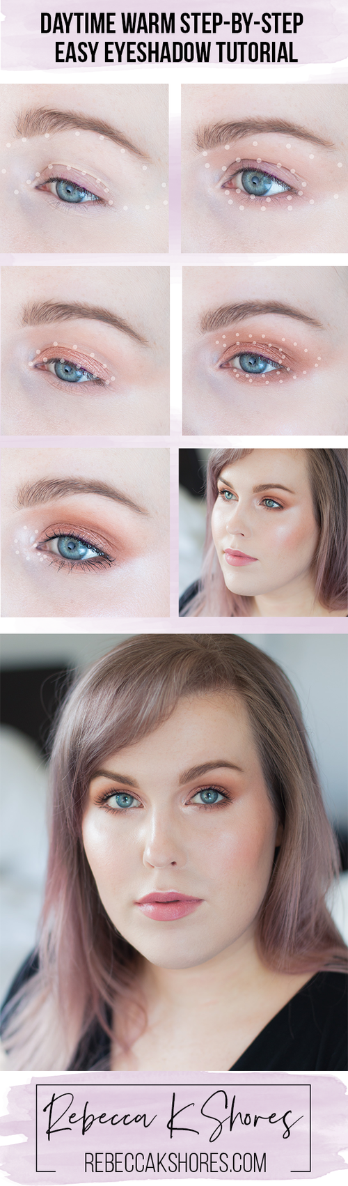 Daytime Warm Step By Eyeshadow - Daytime Eye Makeup Tutorial Daytime Warm Step By Eyeshadow - Daytime Eye Makeup Tutorial