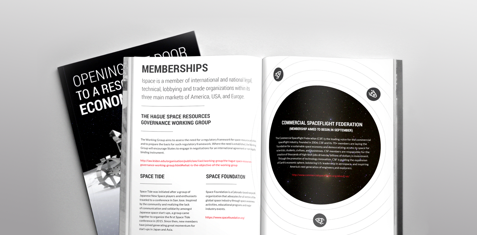 Booklet designs for partner promotions.