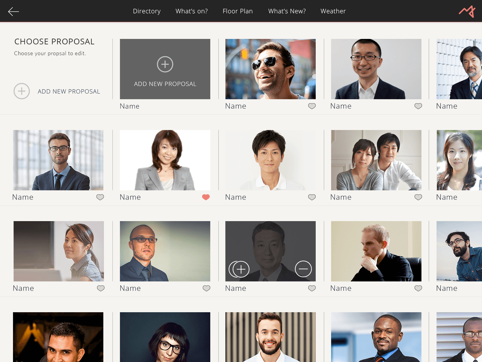 Proposal management screen. (Click to zoom. 🔎)