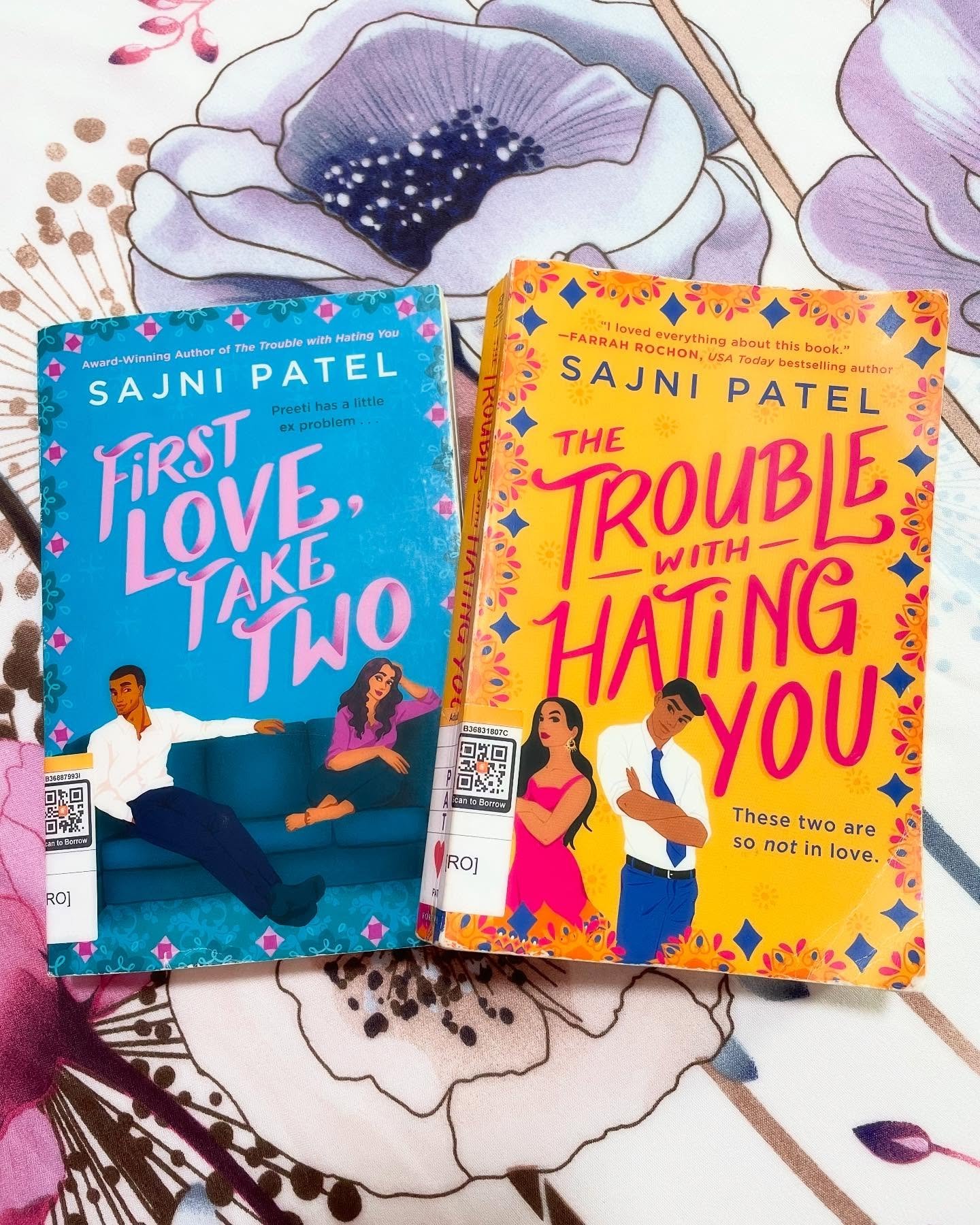 I hope @sajnipatelbooks indulges my song choice for this post as this song echoed in my mind while I was reading her lovely books ‘The Trouble with Hating You’ and ‘First Love Take Two’. The whole Gujju community abroad milieu