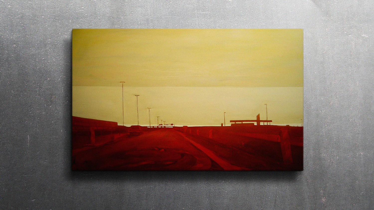 A16 布雷达方向 180 x 110 cm 布面油彩