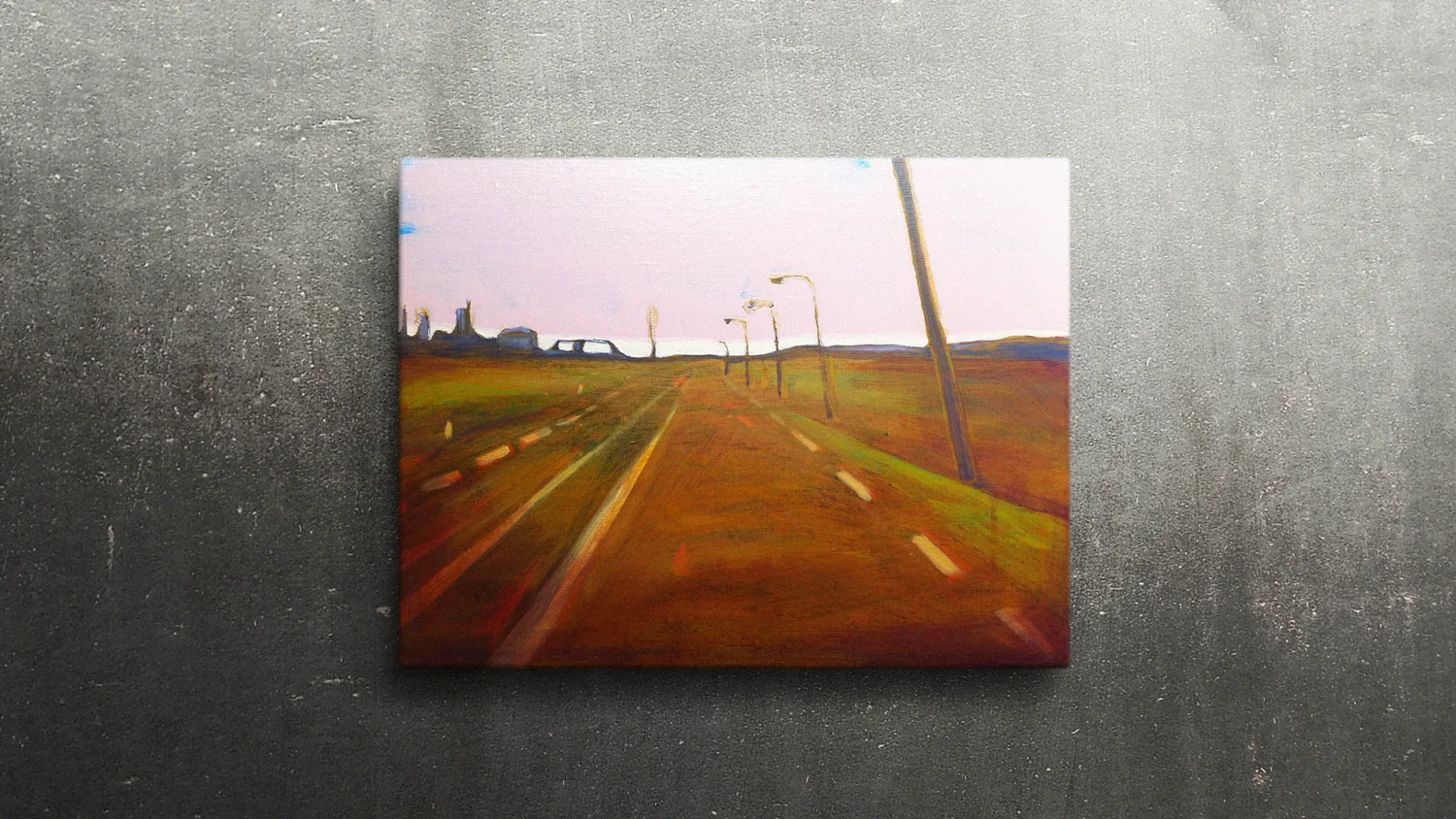 EUROPAWEG MAASVLAKTE 40 X 30cm Oil on canvas