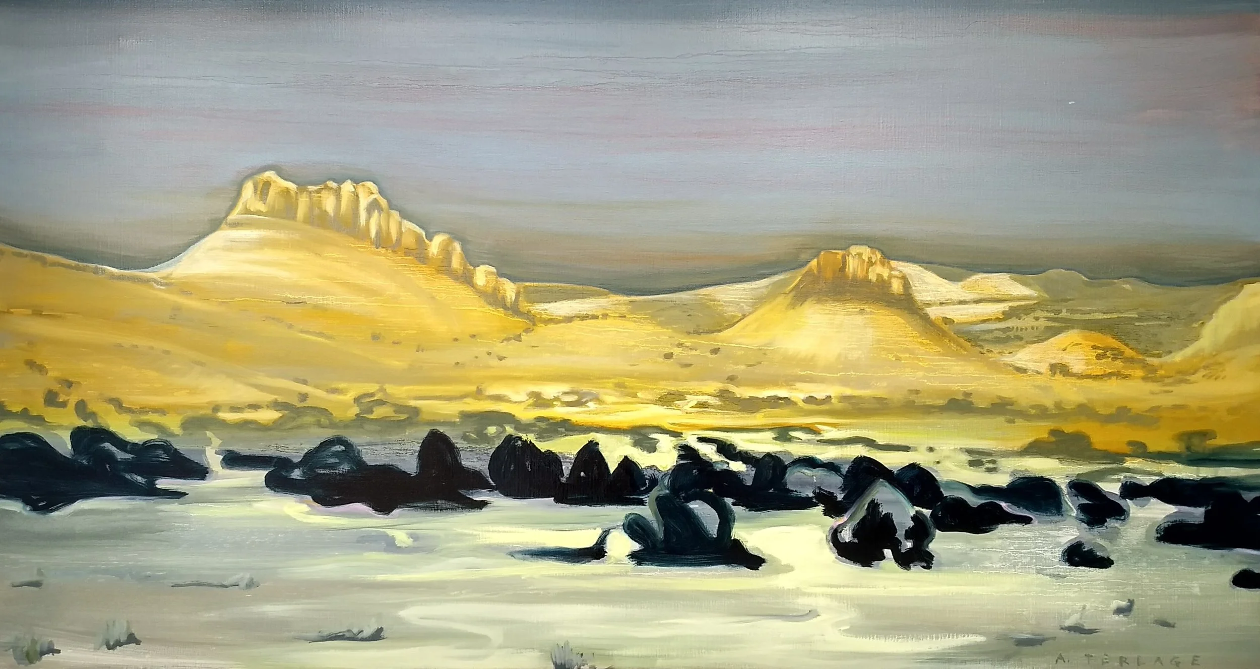 CAPITOL REEF 80 x 150cm oil on canvas