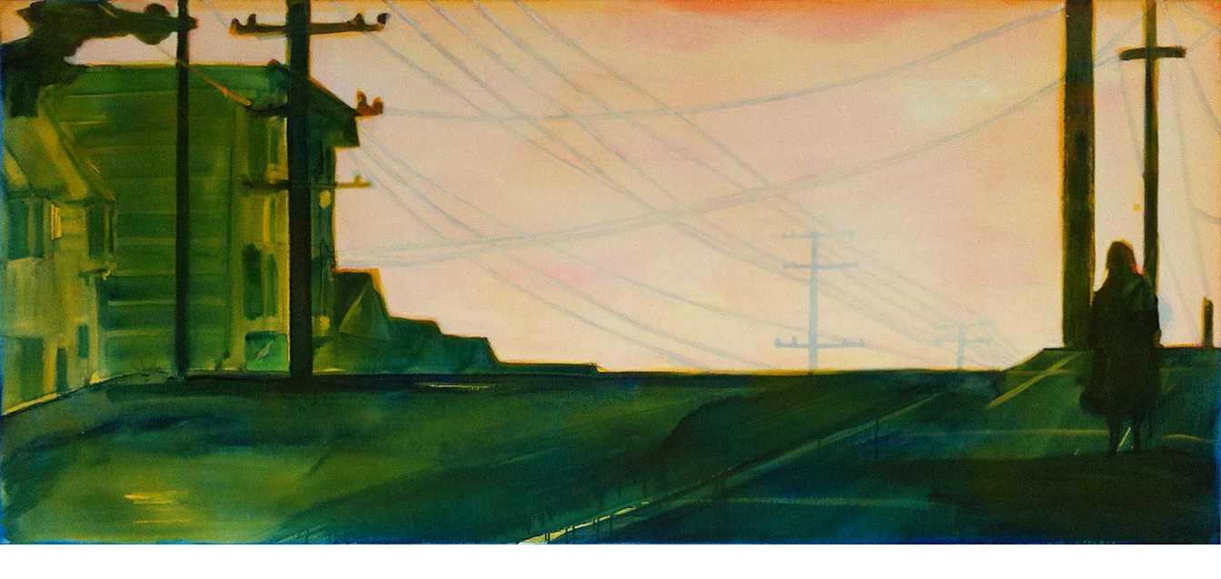 POTRERO HILL 80 X 180 cm acrylic and epoxy on canvas