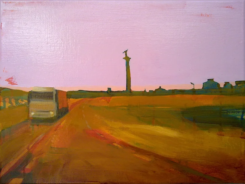 EUROPAWEG MAASVLAKTE 30 X 40 cm Oil on canvas Sold