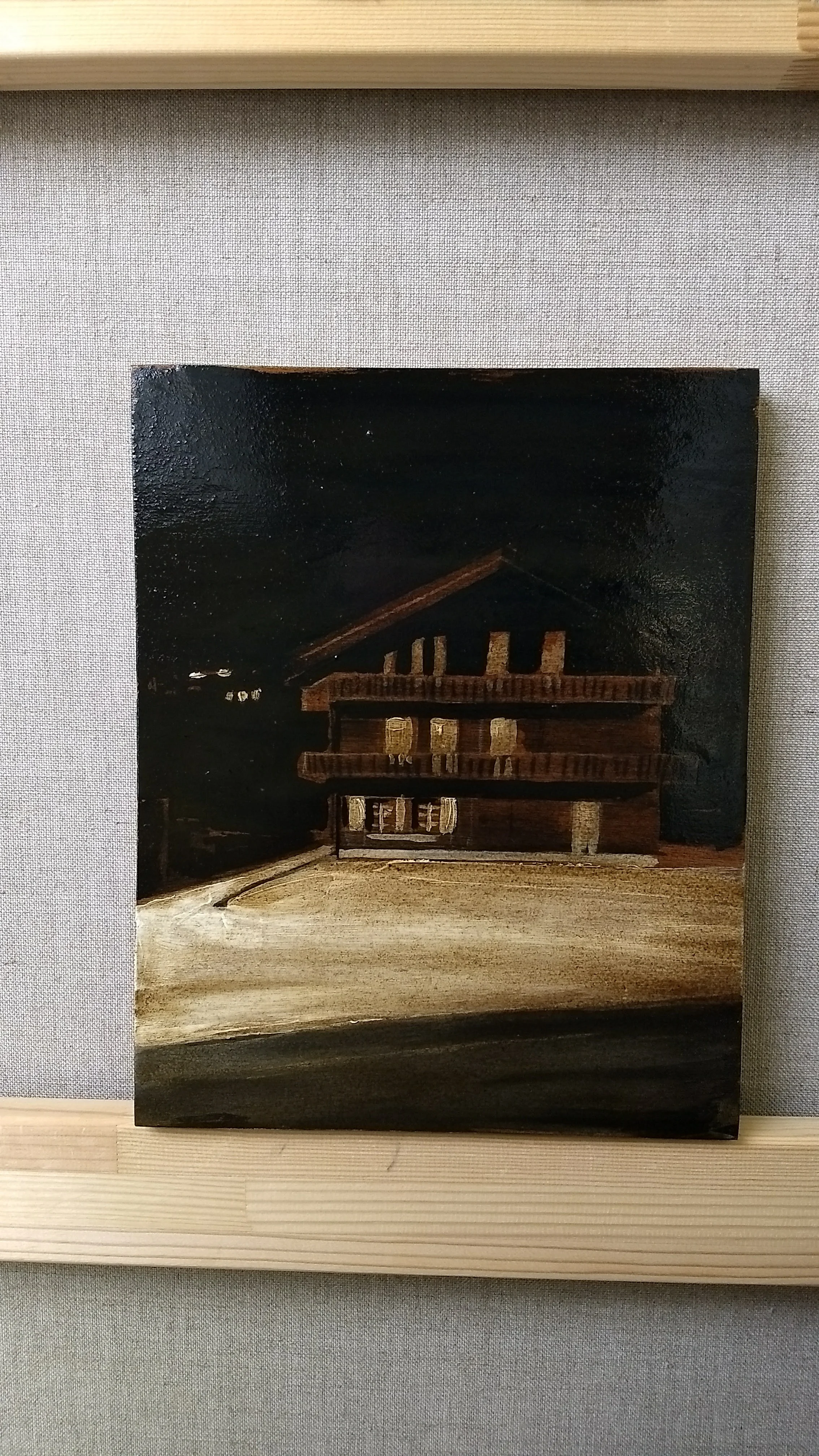 MORGINS 30x24 cm Mixed media on wood Sold