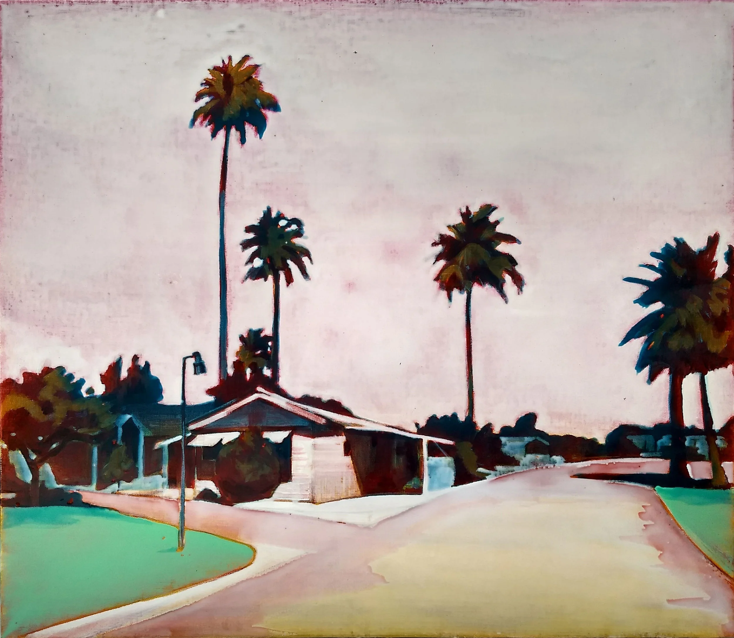 PALM SPRINGS 100 x 115 cm acrylic and epoxy on canvas Sold