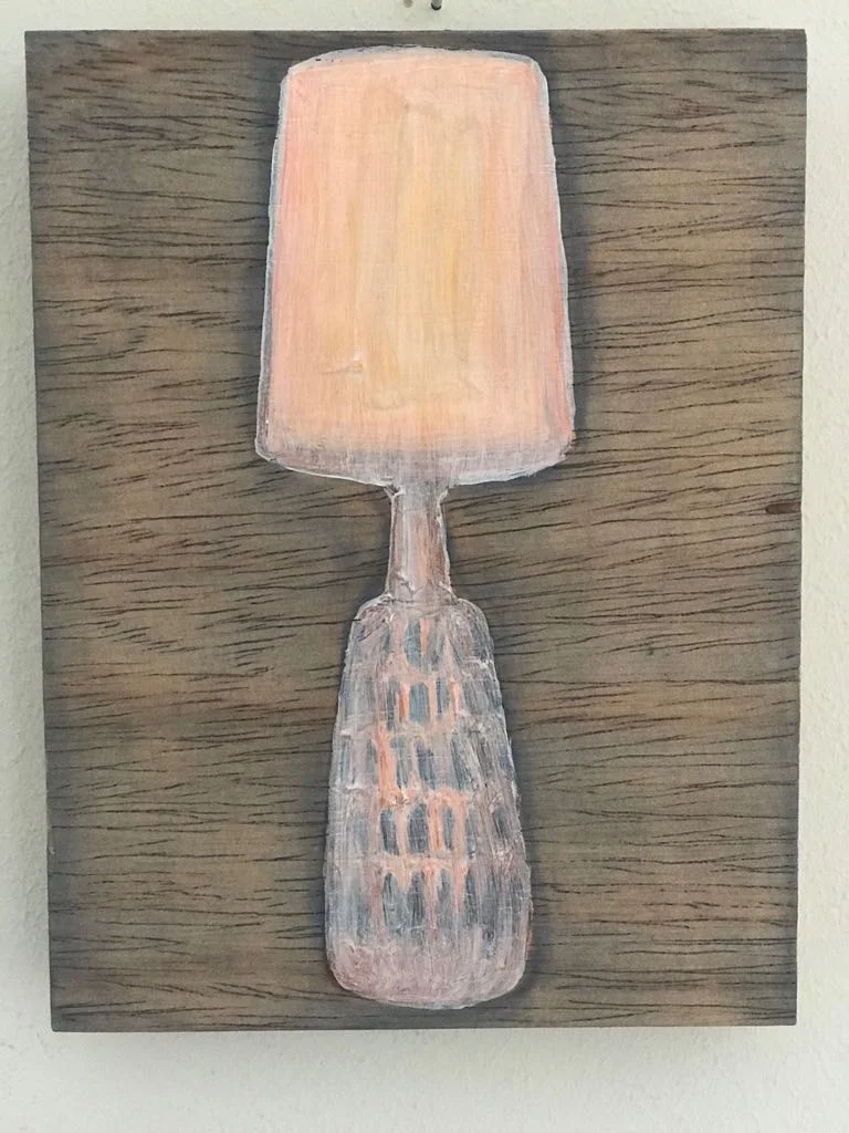 Work on wood 13x17 cm Mixed media Sold