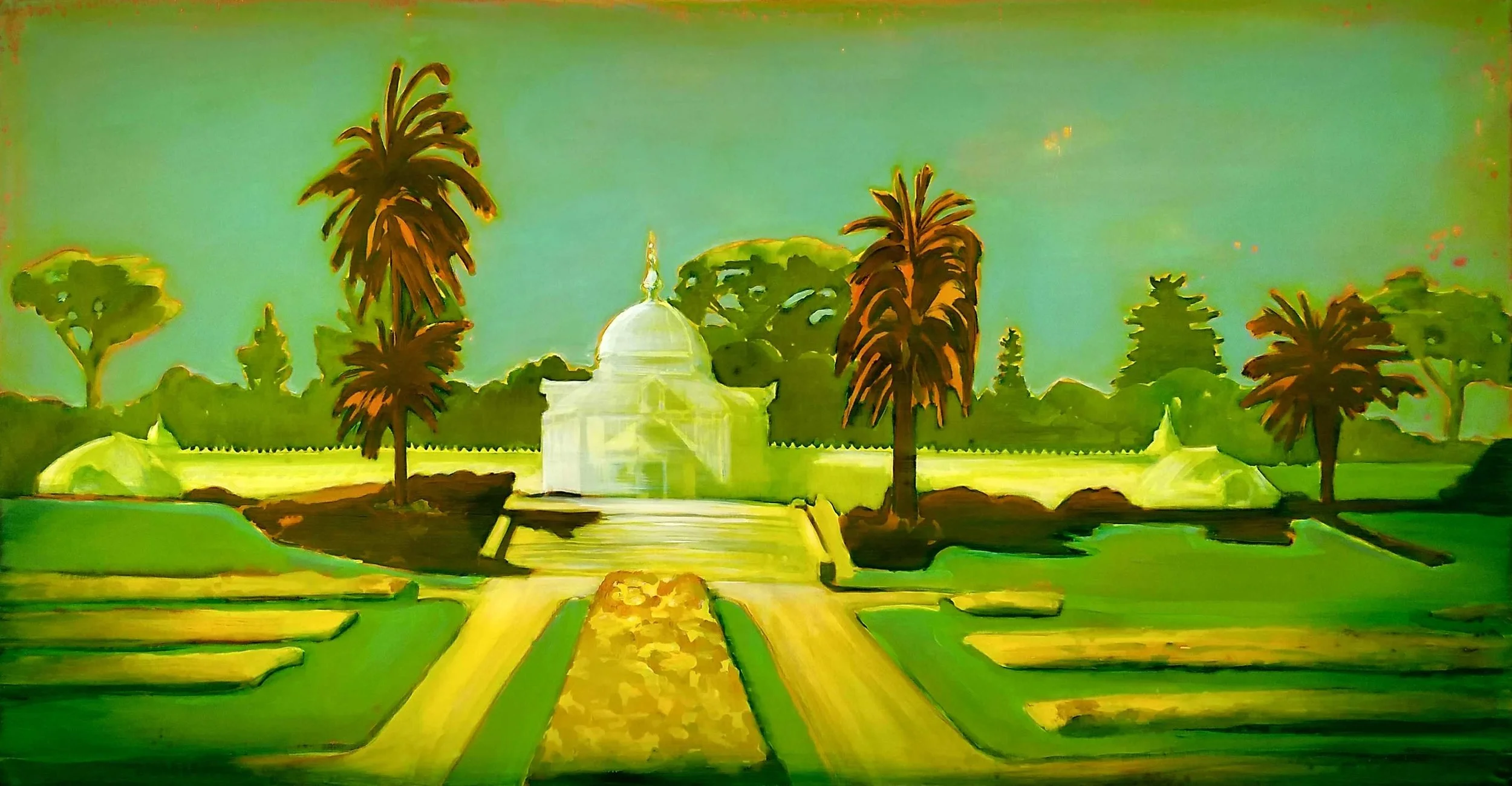 GOLDEN GATE PARK 70 x 140 cm Acrylic and epoxy on canvas