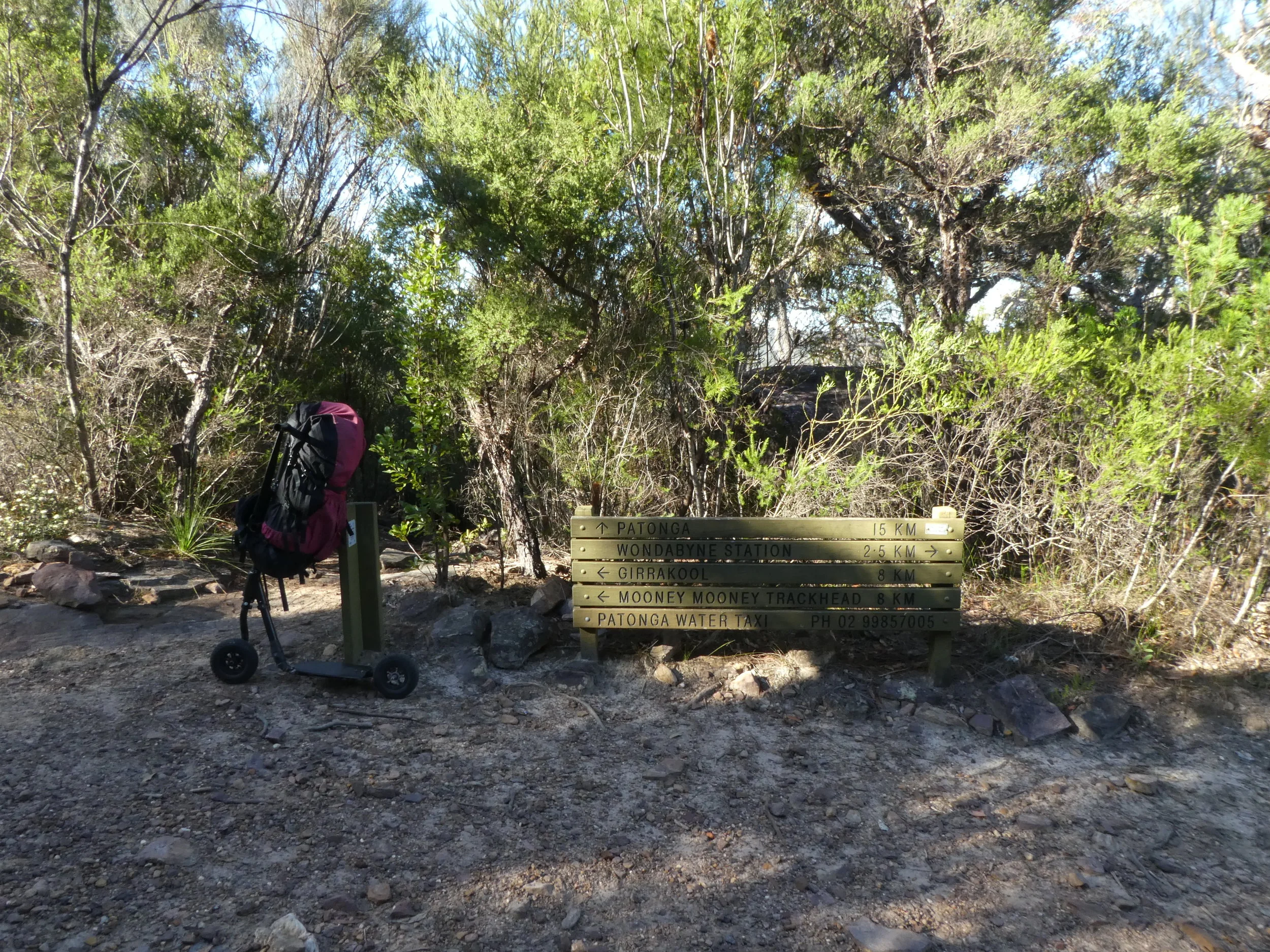 Track head of the Hawkesbury Track - part of the Great North Walk