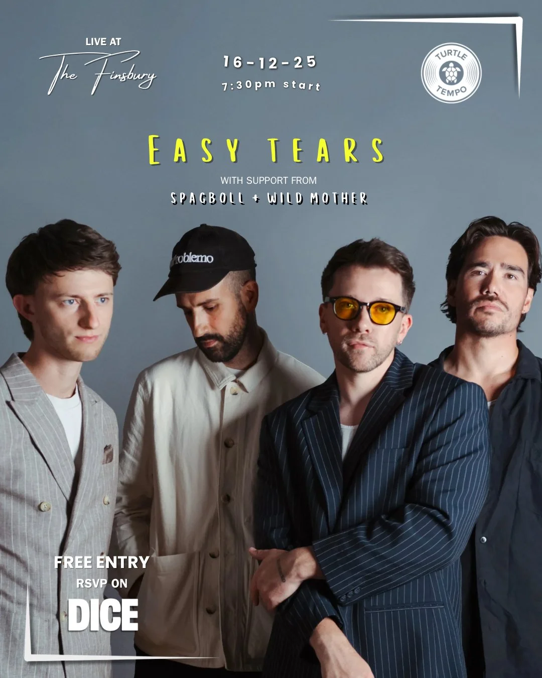 Turtle Tempo: Easy Tears + Guests