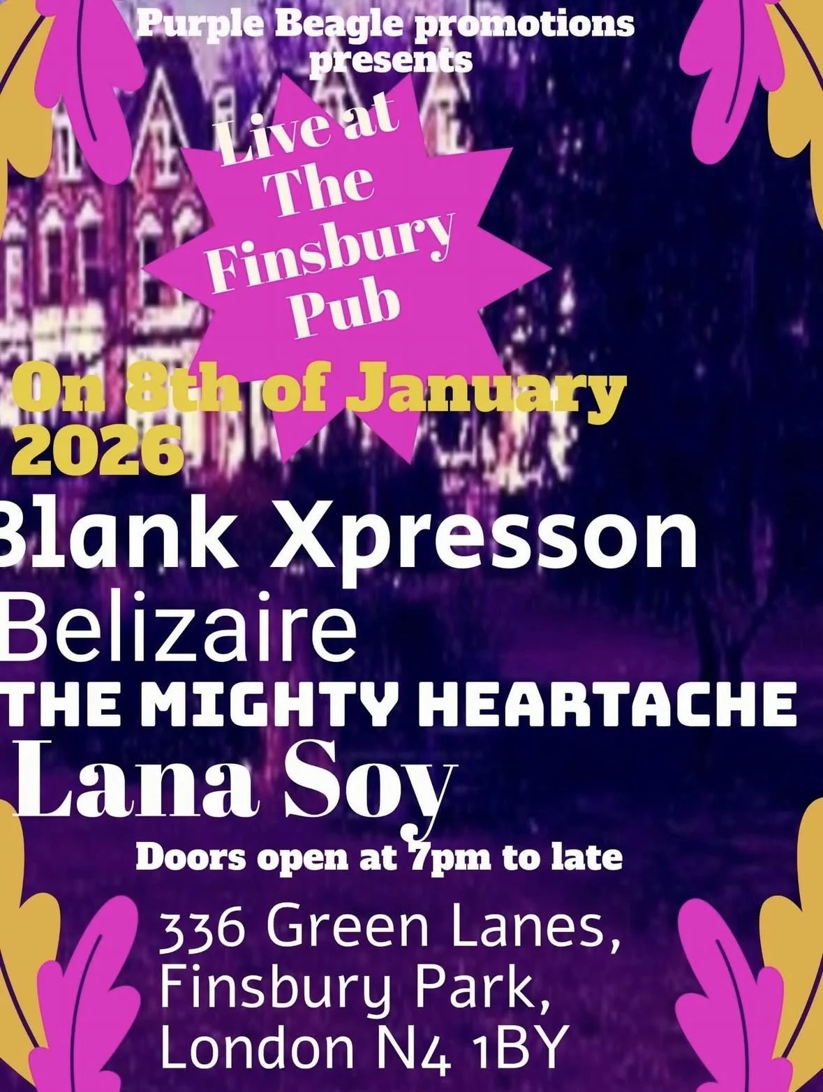 Purple Beagle: Blank Expression + Guests