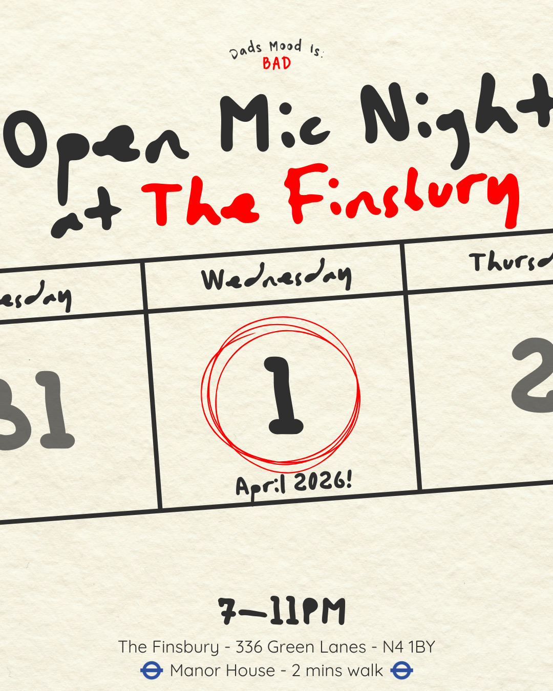 Dad’s Mood is Bad: Open Mic Night 