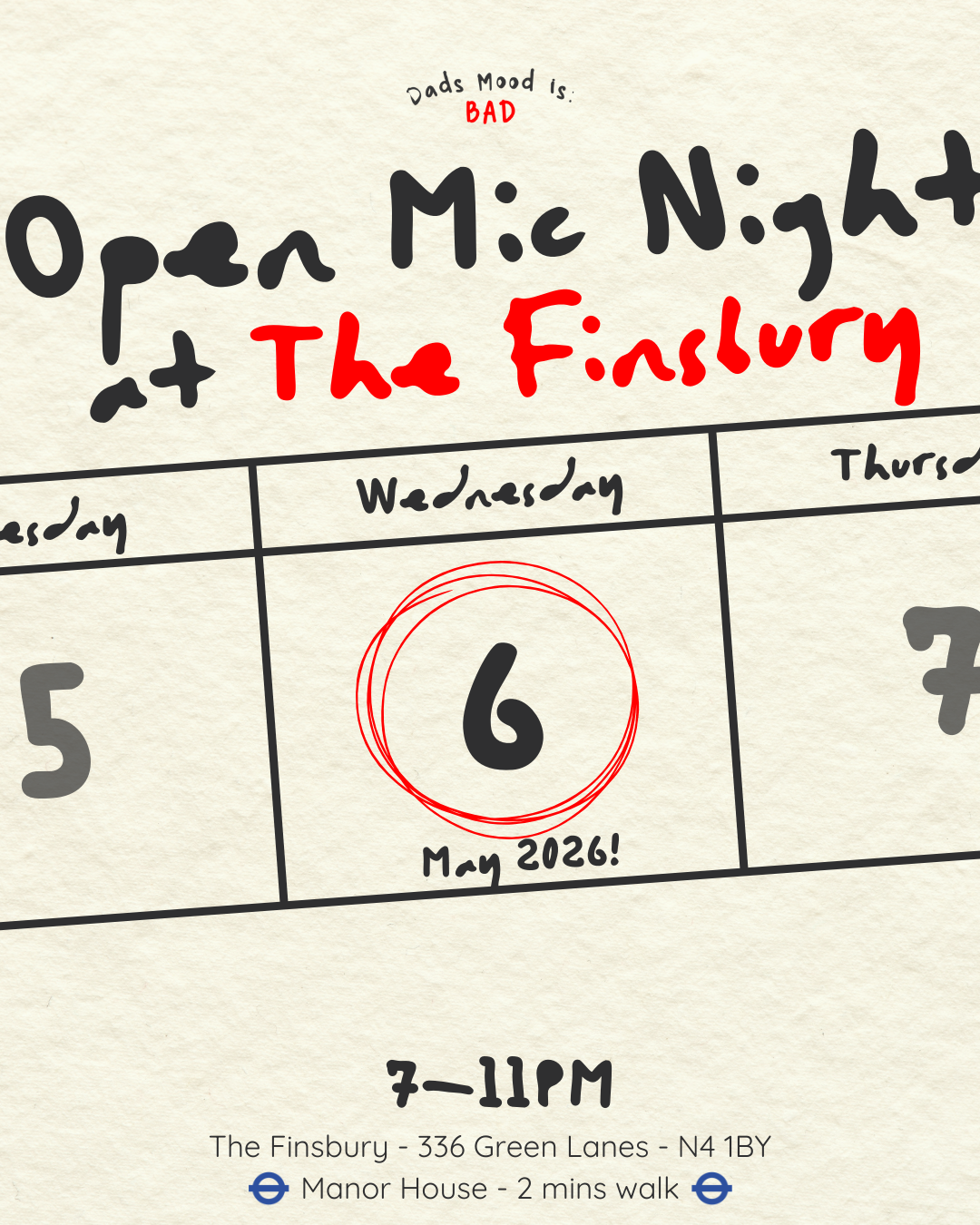 Dad’s Mood is Bad: Open Mic Night 