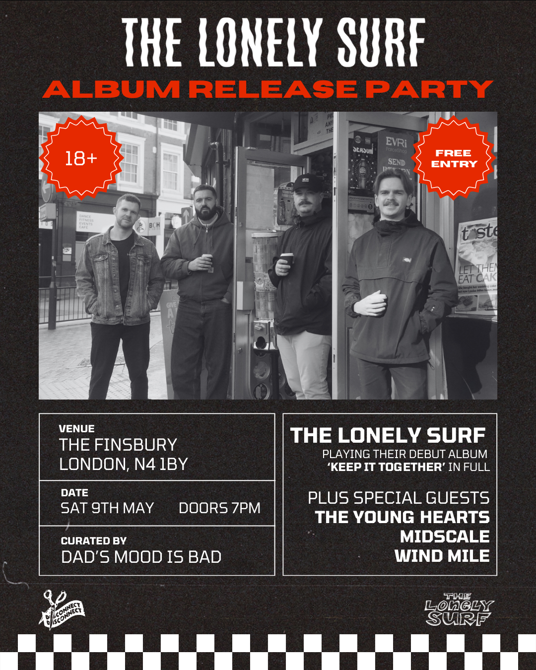 Dad’s Mood is Bad: The Lonely Surf Album Release Party