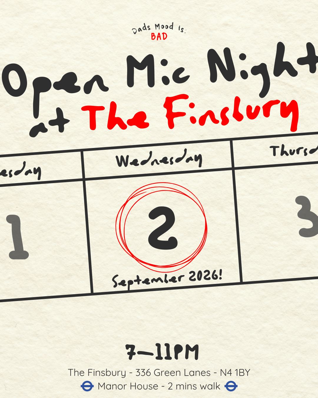 Dad’s Mood is Bad: Open Mic Night