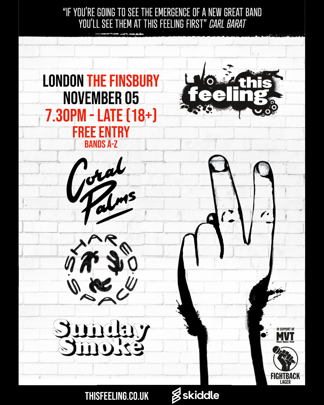 This Feeling Presents: Coral Palms / Shared Space / Sunday Smoke