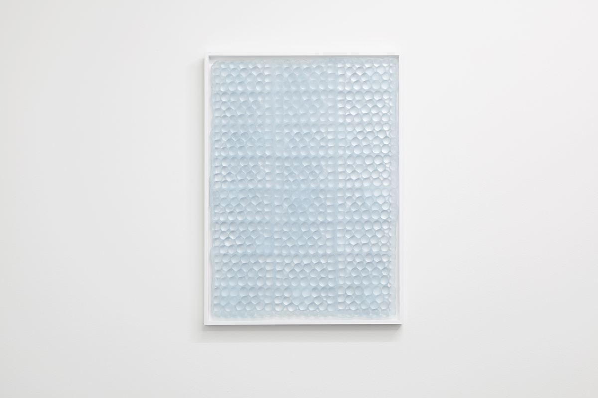 Bubbles , 2015, framed caste resin, 51 x 71 x 3cm.