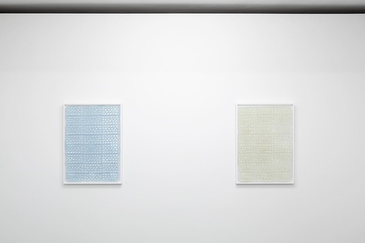 Bubbles , 2015, framed caste resin, 51 x 71 x 3cm.
