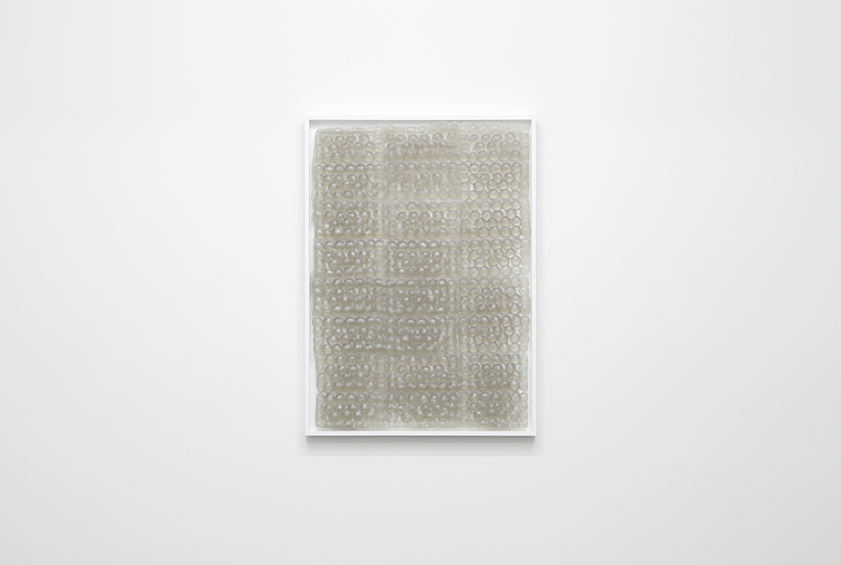 Bubbles , 2015, framed caste resin, 51 x 71 x 3cm.