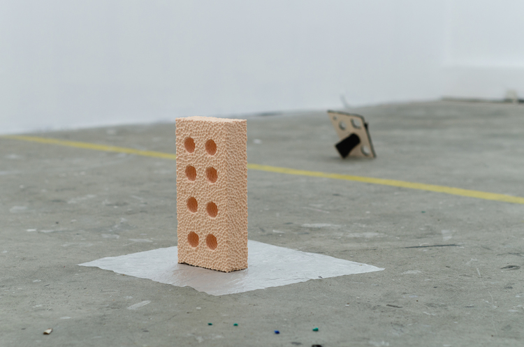 Charlie Dennington, Brick , 2013, polyurethane foam, dimensions variable. 