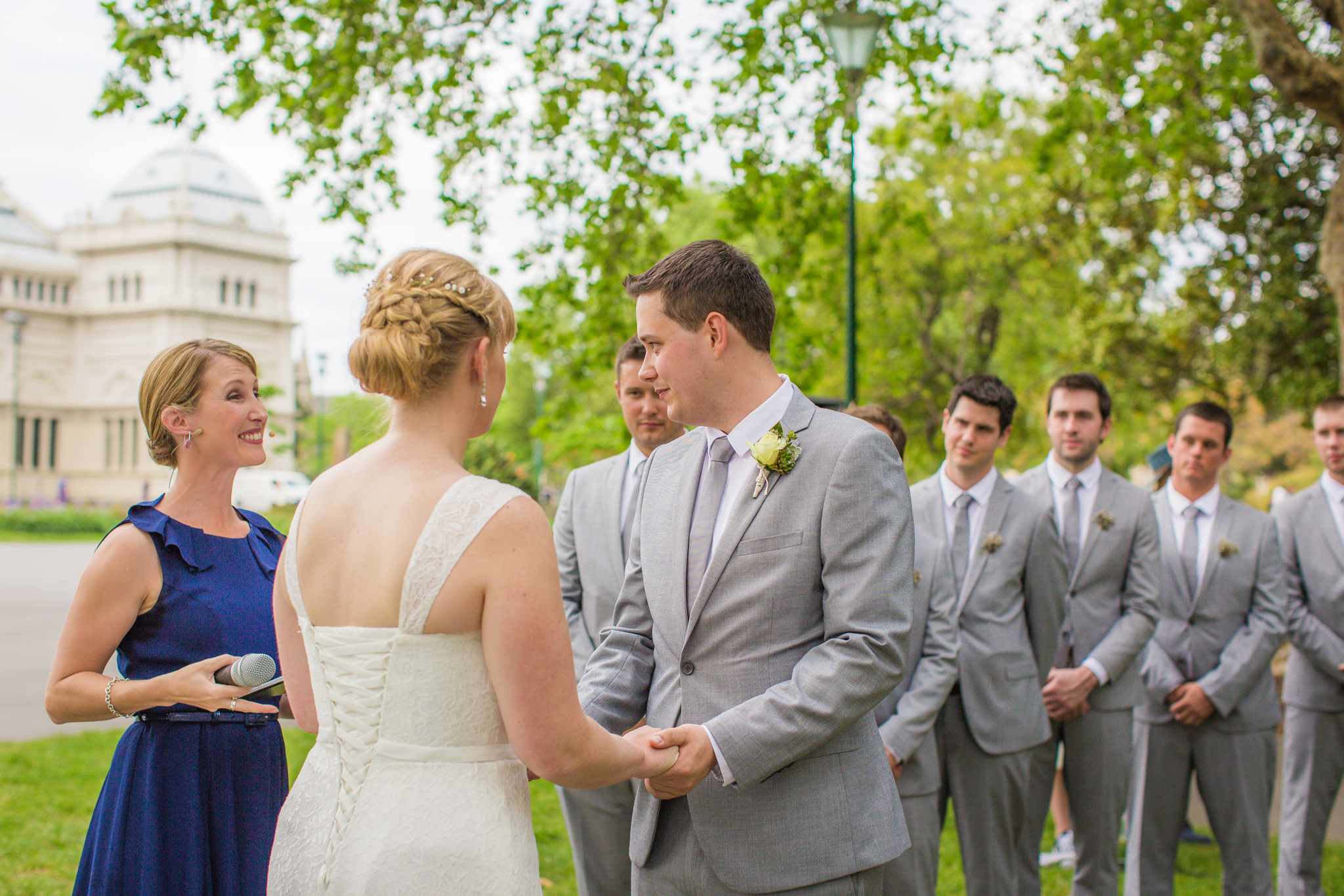 Carlton Gardens ceremonies with Sally Hughes ( Pixie Rouge Photography)