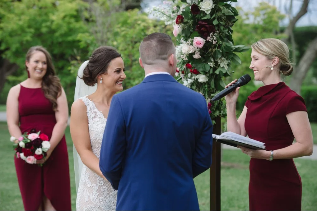 Coombe weddings with Celebrant Sally Hughes (Robert Hock Photography)