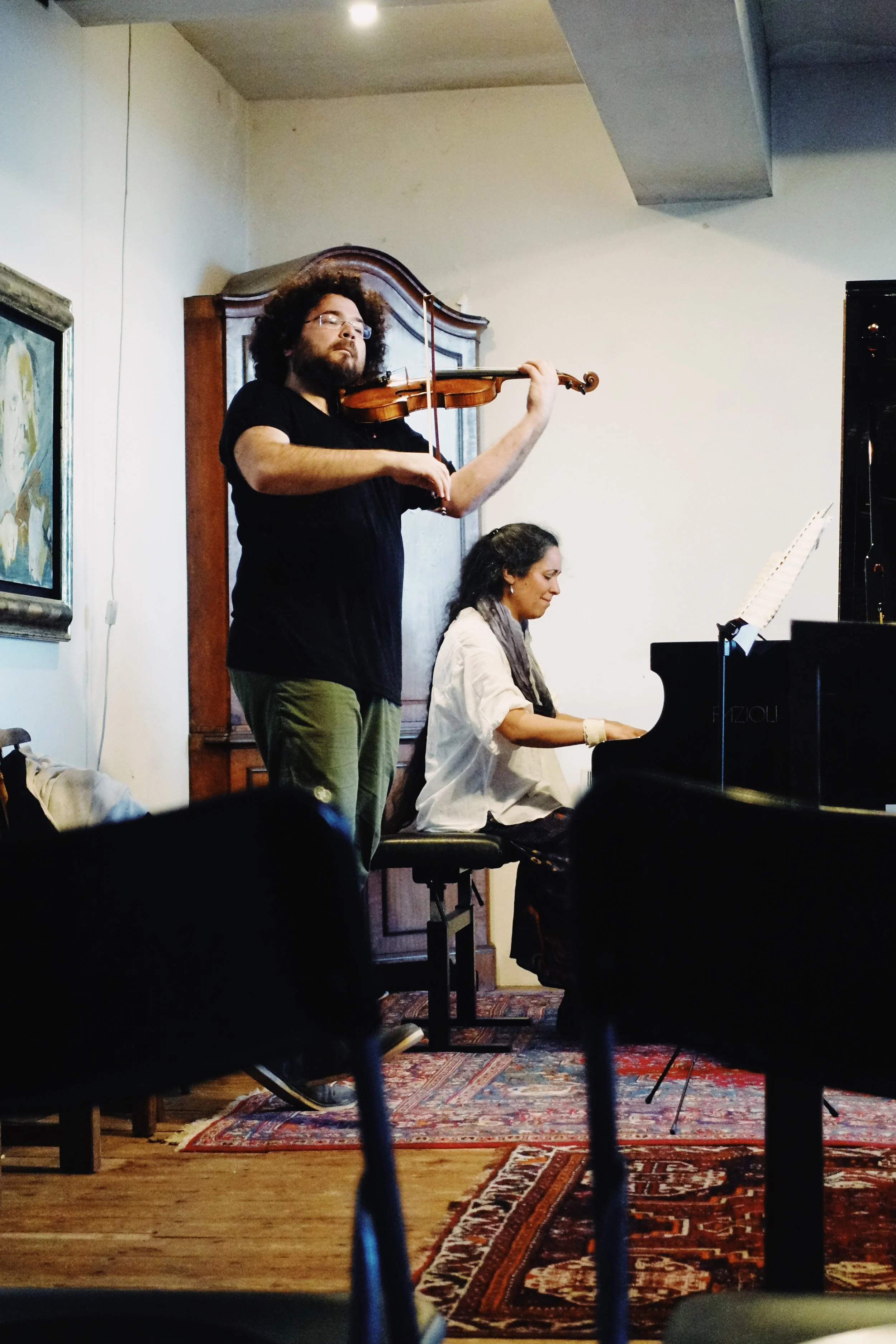 Jonian Kadesha, violin and Sophia Rahman, piano