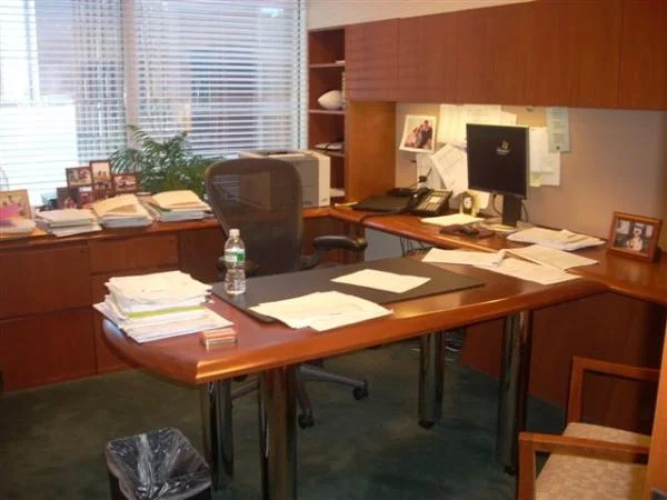 Steelcase Cherry Wood U-Shape office
