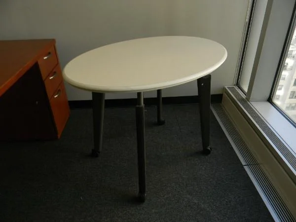 2: 42" x 30" oval tables - Herman Miller