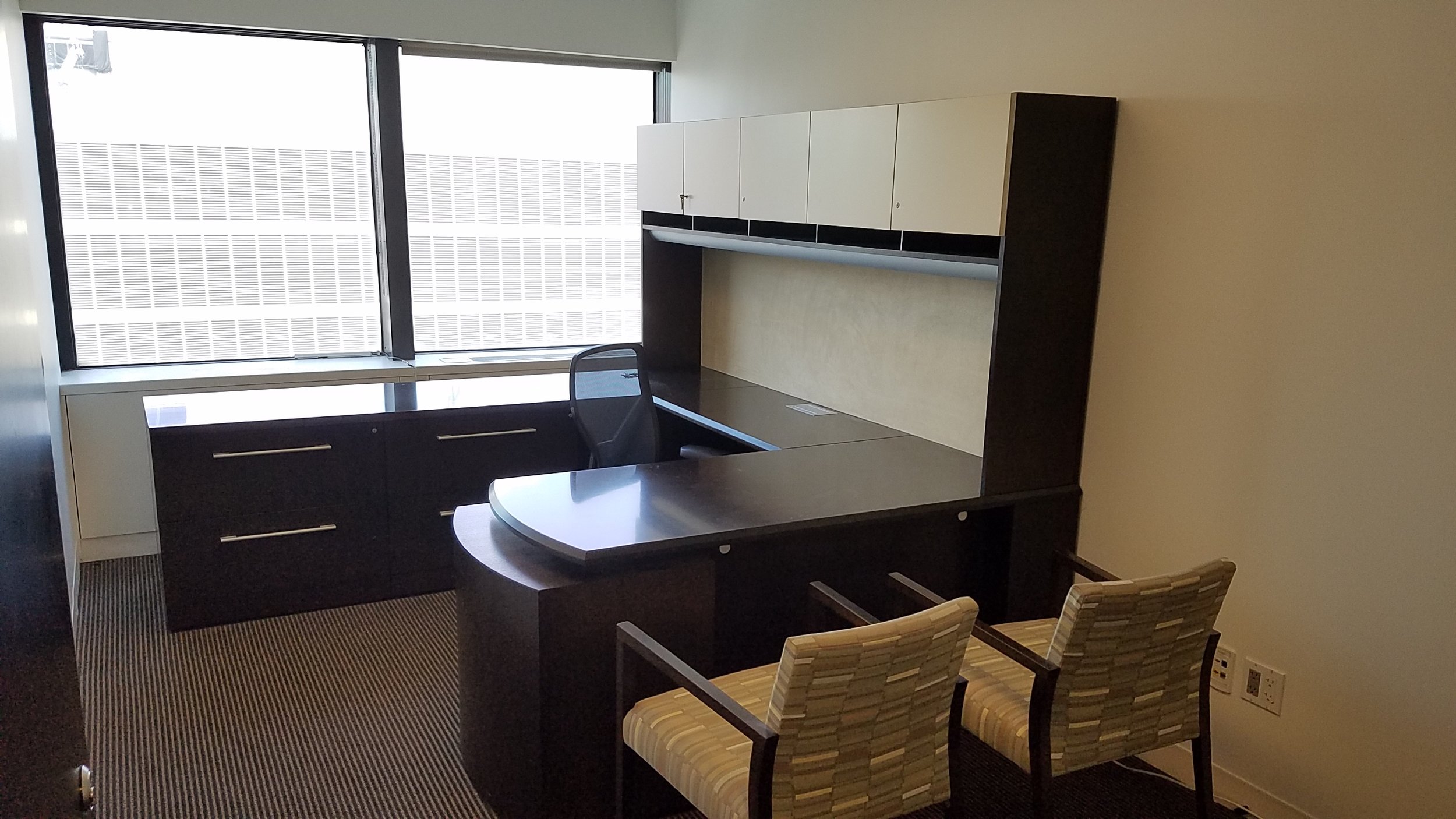 72X30INCH DESK WITH 42IN BRIDGE AND 8FT CREDENZA.jpg