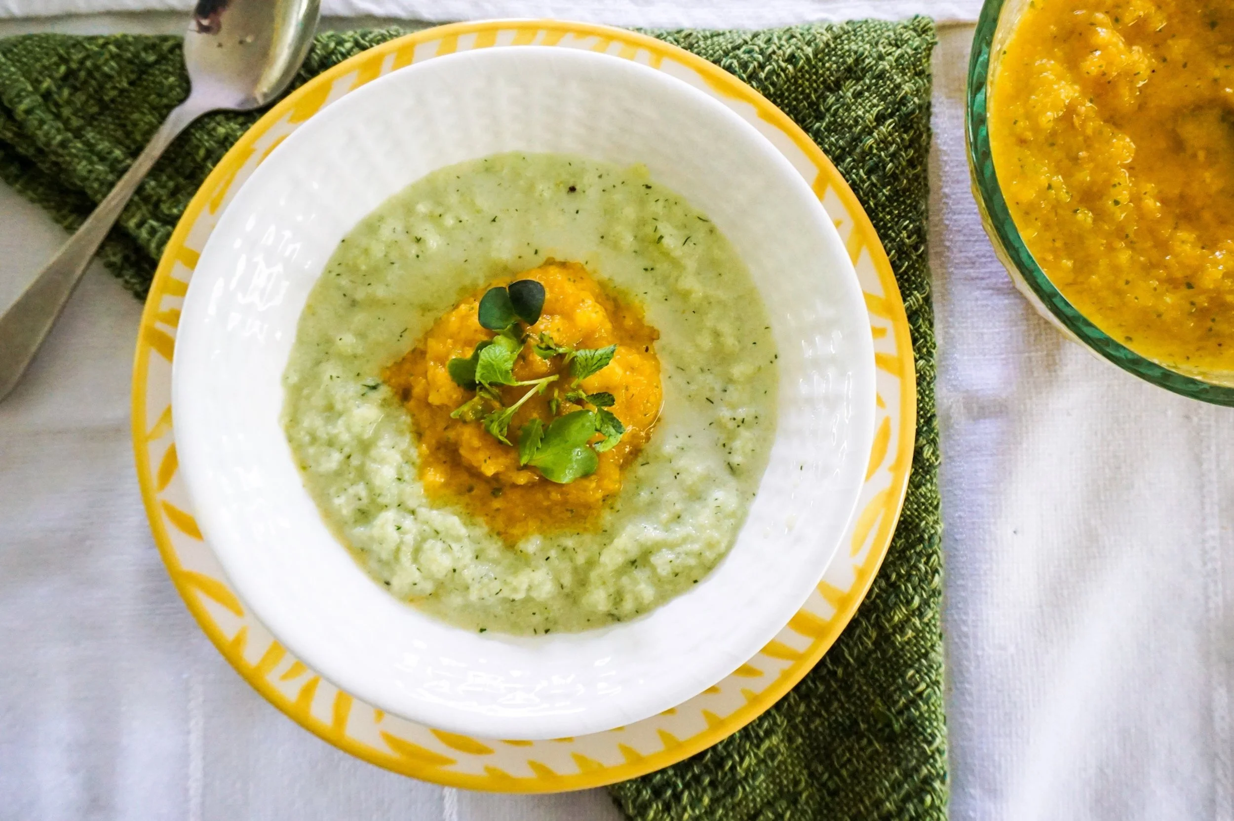 Summer Tomato & Cucumber Dill Soup