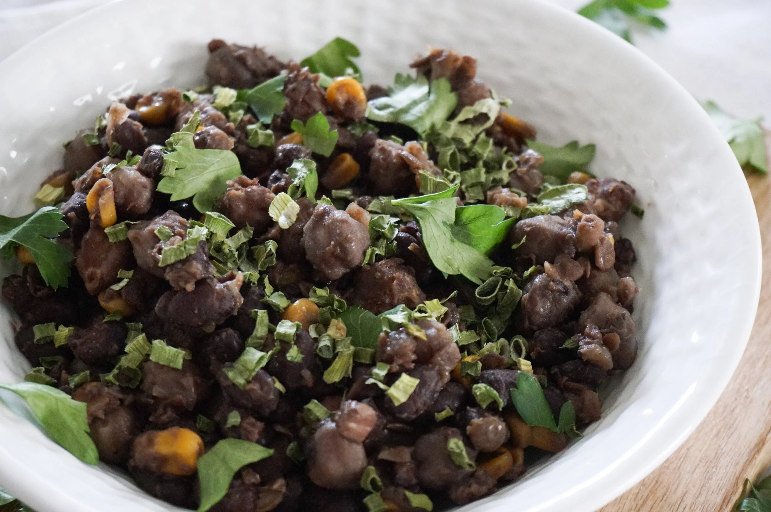 Black Bean, Lentils, Chickpea Stew