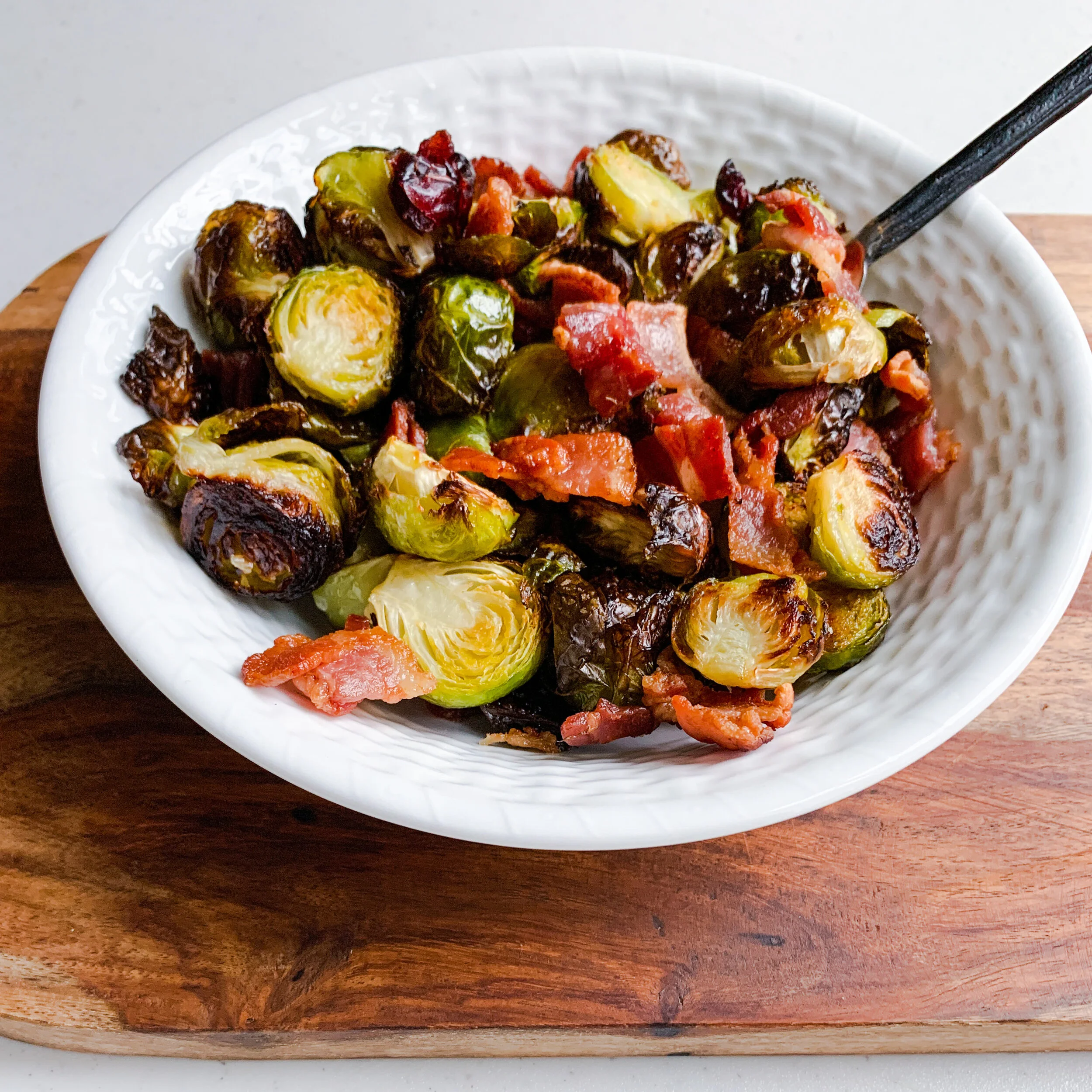 Brussels &amp; Bacon in Maple Balsamic Dressing
