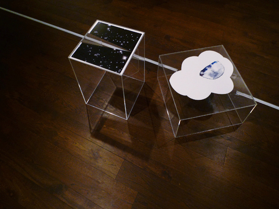 Installation Detail, Eyes to the Sky, I see Earthly Things as Well , F_AIR Gallery, Florence, Italy