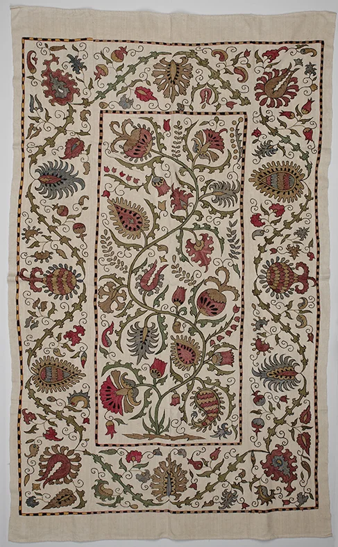 Cotton Karboz Suzani with Silk Embroidery / Sold