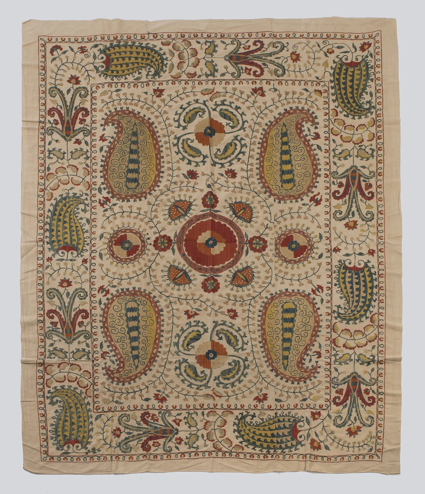 B / 33 / 11 Medium Size Shahrisabz Suzani on Adras