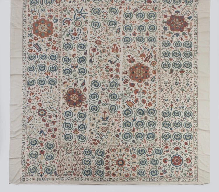 SOLD                                                                                    Giant Adras Suzani in Uratube Design Style