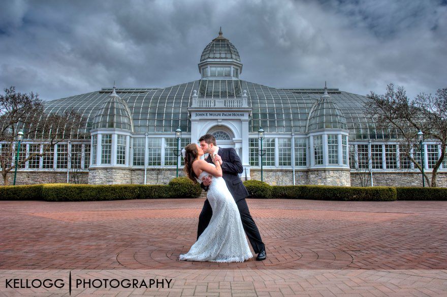 Franklin Park Conservatory Wedding Photo