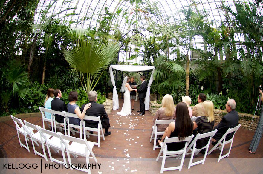 Franklin Park Conservatory Wedding Photo