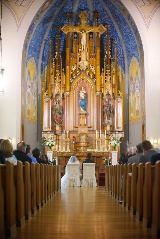 St. Mary's Church Columbus Ohio Wedding | Amber and Sean