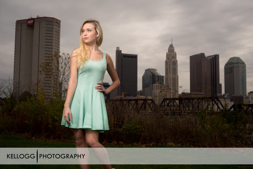 Columbus Ohio Skyline Senior Portraits