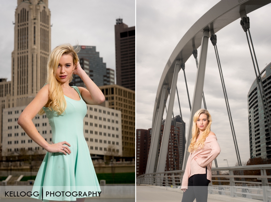 Columbus Ohio Skyline Senior Portraits