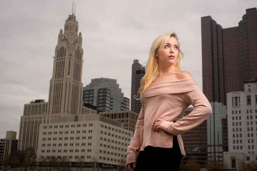 Columbus Ohio Downtown High School Senior Photos