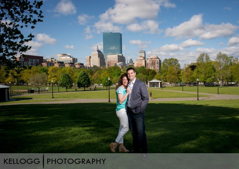 Boston Skyline Engagement