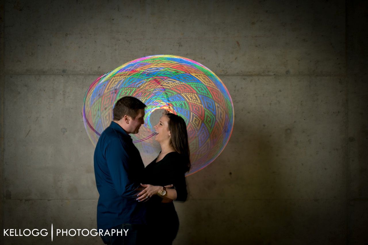 LED hoop Engagement Session