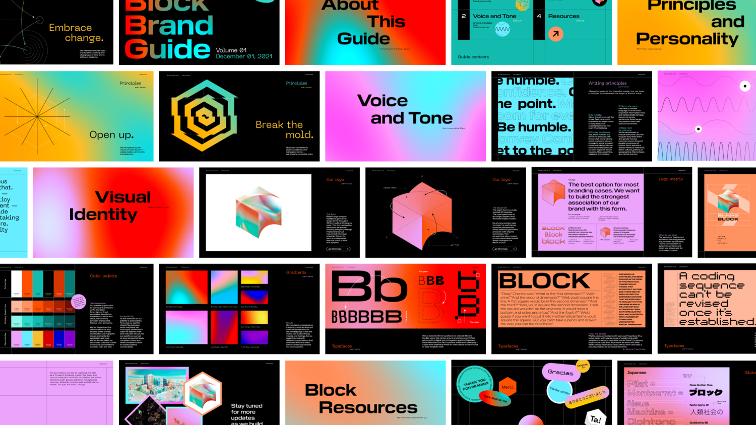  With the flexibility to grow and evolve the brand, we envision all facets of the identity system will shift, depending on context and moment in time. As such, our Brand Guidelines are a constant WIP. 