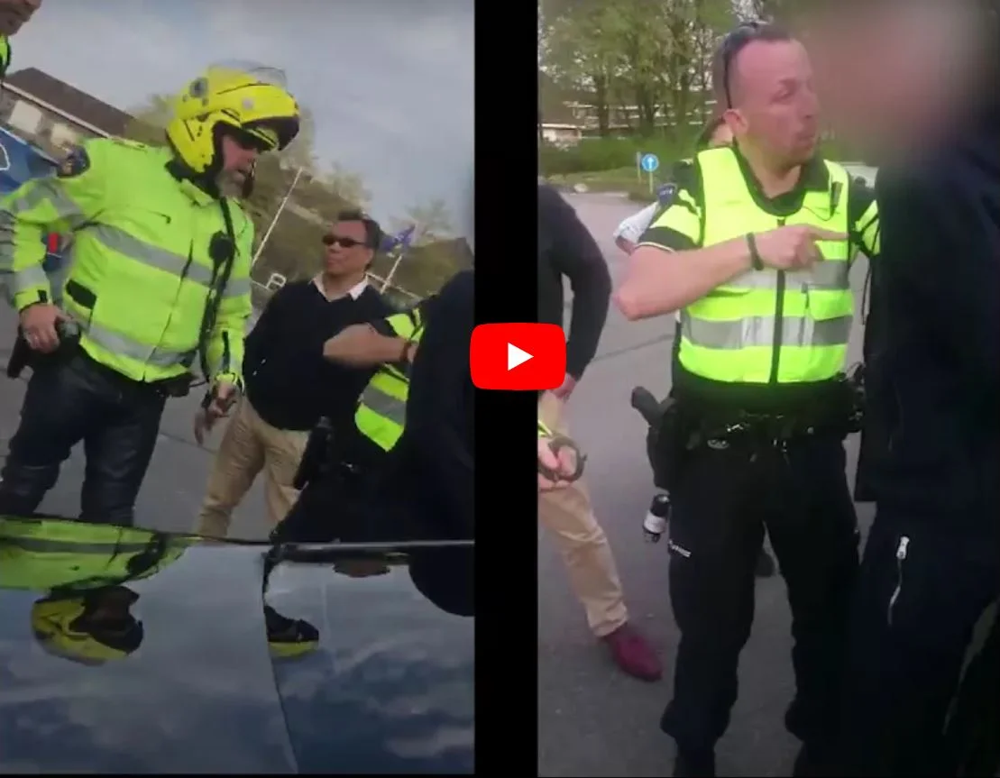 Agressieve motoragent in Assen (video)