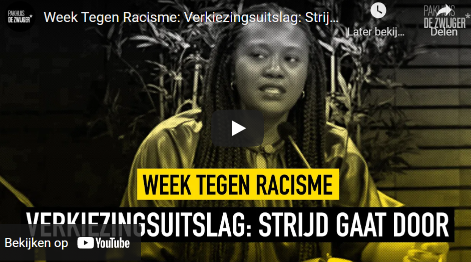 Week Tegen Racisme Verkiezingsuitslag: Strijd Gaat Door