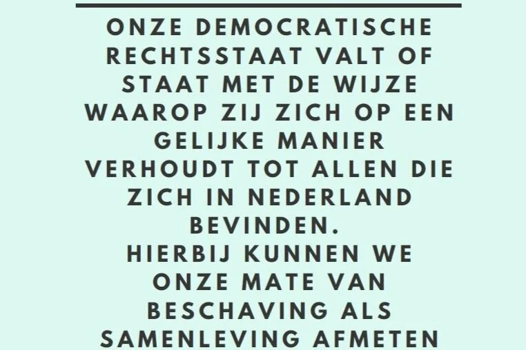 Brief aan de formateurs over het tegengaan van institutioneel racisme en discriminatie.